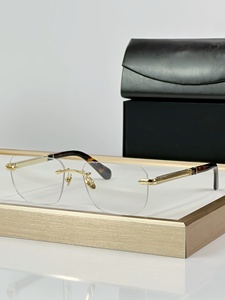 إطار نظارات من المعدن البصري مصمم علامة تجارية فاخرة ، إطار نظارات رجال الأعمال الجديدة ، نظارات نسائية بدون إطار - Product Image 6