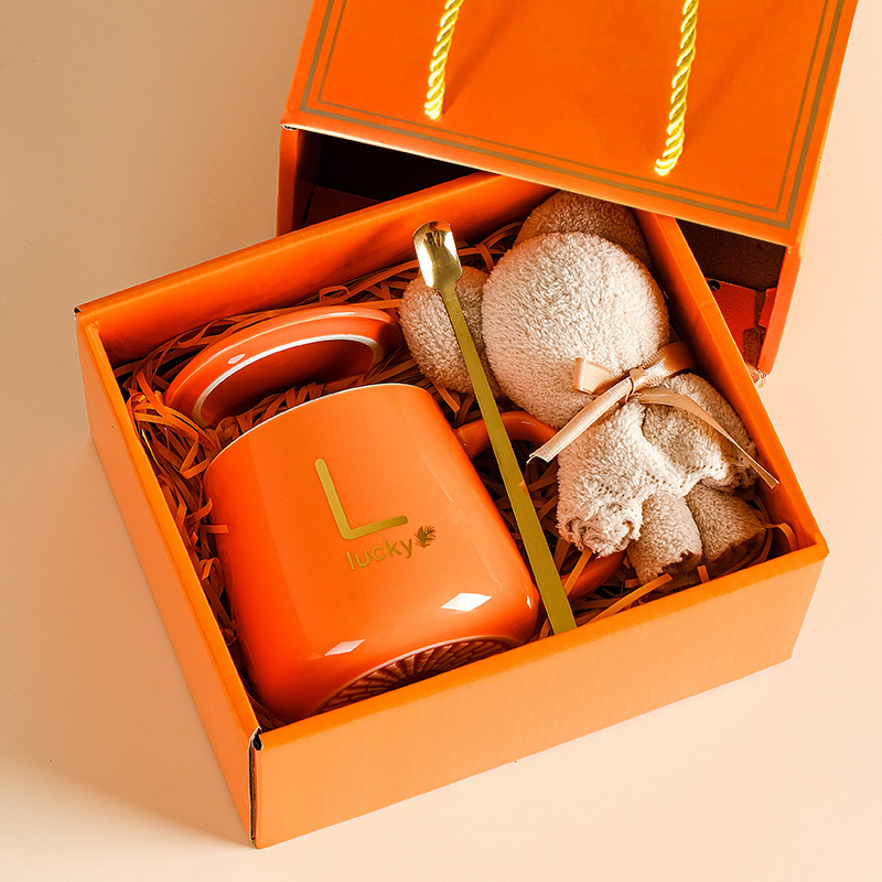 Orange l-cup lafite bear premium gift box