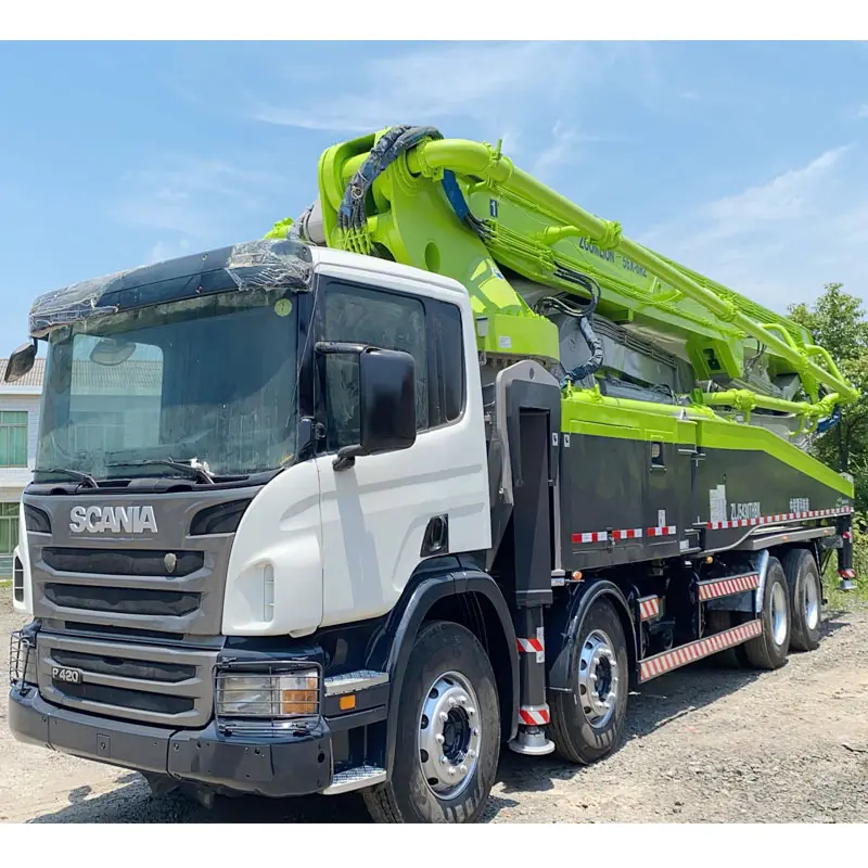 China Low Price Used Best Sale Scania 56 meter Zoomlion 6RZ Concrete Pump Trucks for Sale