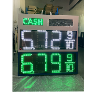 8.889/10 cartellone pubblicitario della stazione di servizio bianco e verde/Display a Led a 7 segmenti 4 cifre - Product Image 6