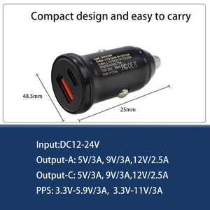 30W PD & QC3.0 çift USB-A tip-c üniversal araç şarjı hızlı şarj Android & iPad için OVP korumalı hızlı şarj Laptop için - Product Image 6