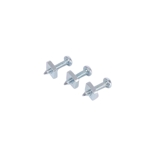 微型断路器用盘头十字槽尖尾M2 * 10机齿螺钉带方形螺母组合螺钉 - Product Image 2