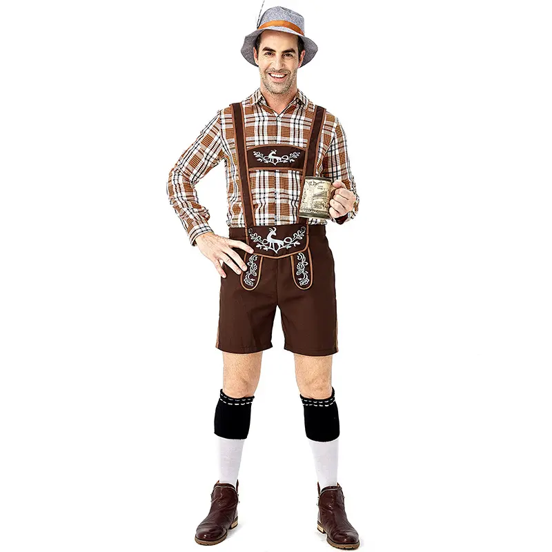 Men's Oktoberfest Costumes Traditional German Bavarian Beer Male Cosplay Oktoberfest Festival Party Clothes