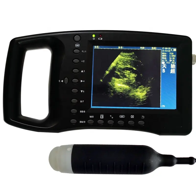 पोर्टेबल डिजिटल पशु चिकित्सा अल्ट्रासाउंड स्कैनर बहु आवृत्ति जांच के साथ जानवरों के लिए गर्भावस्था