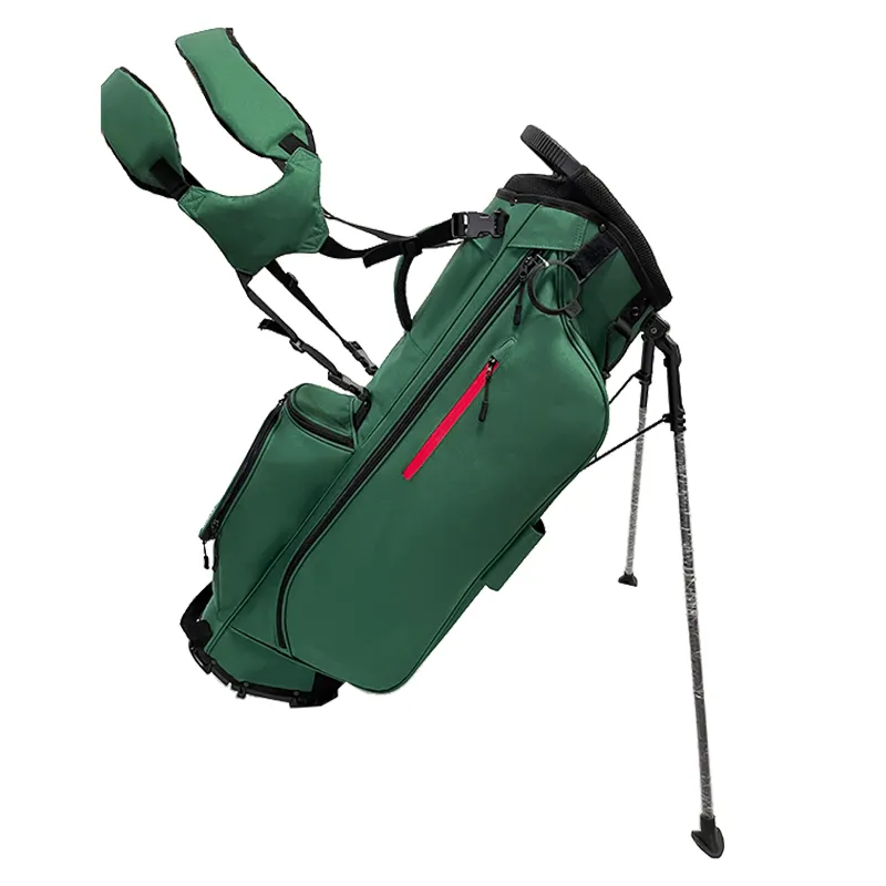 حقيبة جلدية مخصصة من فلورا للدراجات وهي حقيبة حاملة للجولف وخفيفة الوزن مع 14 طريقة وطول كامل وجيوب متعددة