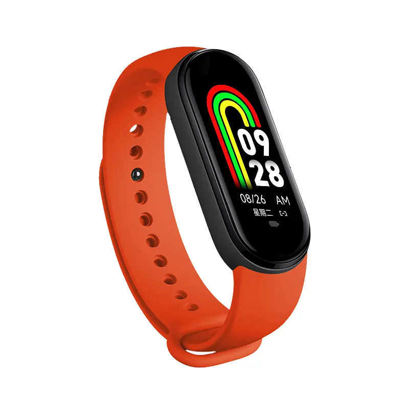 M8 Band 2024 New Bracelet Smart Watch reloj inteligente Wristbands Fashion Sports Smart Live Wallpaper Heart Rate Pedometer
