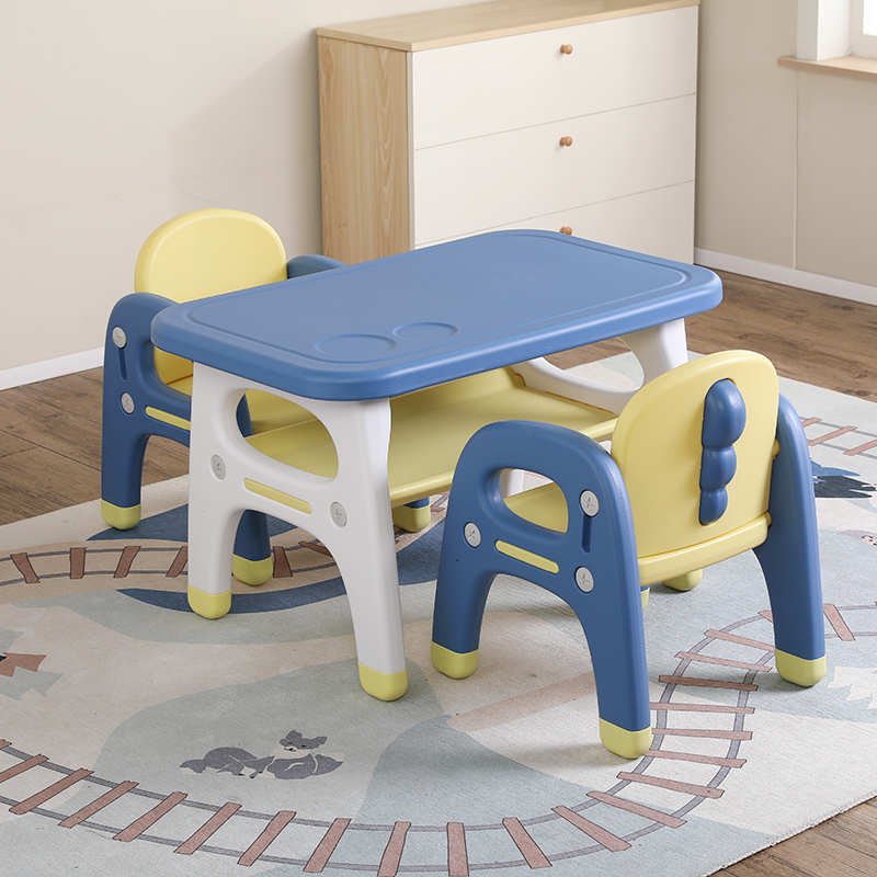 Blue 1table+2chair
