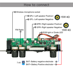 High-Fidelity Stereo <strong>Bluetooth</strong> Module With Amplifier <strong>Bluetooth</strong> Mp3 <strong>Audio</strong> Decoder Speaker Accessories - Product Image 3