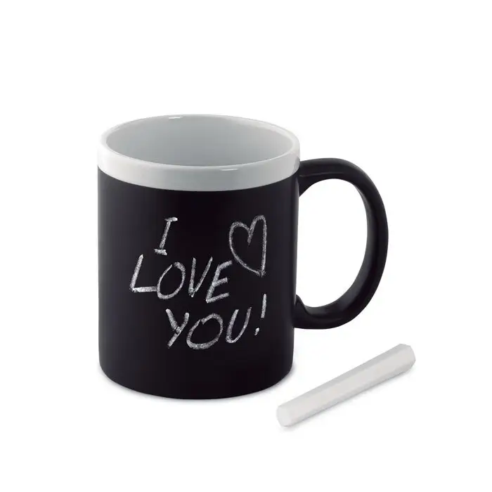 Personalização do gzysl caneca preta esmalte cor stoneware loja único 11oz, caneca de giz cerâmica preta fosca você pode escrever qualquer palavras