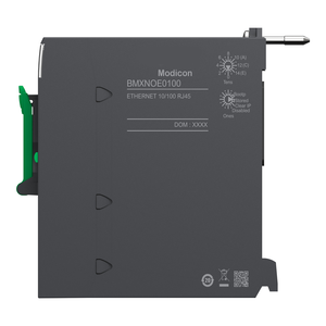 Módulo de red, Modicon M340, Modbus/TCP, 1 X RJ45, tarjeta de memoria Flash, para entornos severos BMXNOE0100H - Product Image 3