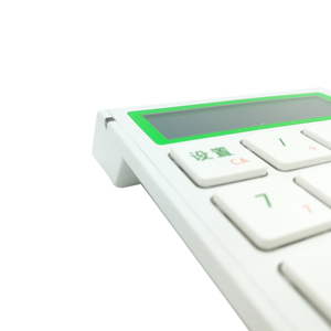 Teclados numéricos ergonómicos personalizados Teclado numérico de 19 teclas Teclado de terminal POS con cable USB Calculadora de pantalla de 12 dígitos