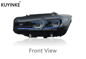 Yeni far takımı modifikasyon matris Led Lens gündüz koşu dönüş sinyal ışığı far BMW 3 serisi G20 2023-2024 için - Product Image 5