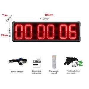 Produttore ha condotto la corsa cronometrata 8 pollici cifre Outdoor conto alla rovescia/up Timer cronometro digitale maratona con telecomando - Product Image 5
