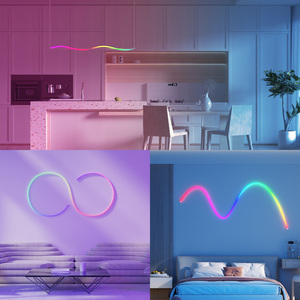 Feican 22 <strong>mm</strong> 6.5FT RGBIC 360 Degree Round Flex <strong>Led</strong> Neon Strip Light Silicon Tube <strong>LED</strong> Neon Flex Light for Home Decor - Product Image 2