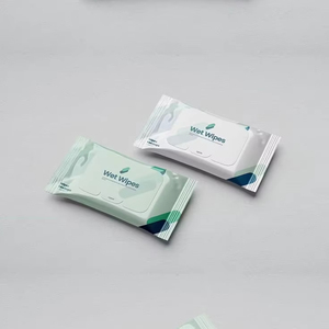 定制印花橙色软聚酯聚丙烯LDPE CPP塑料侧扣板袋婴儿湿巾袋纸巾包装袋 - Product Image 1