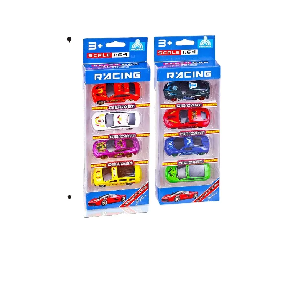 4 Pcs Multiple Style Simulation Car Model Diecast Car Toys Set lega di alta qualità per bambini scatola per finestre in metallo Boy 1:64 EN7