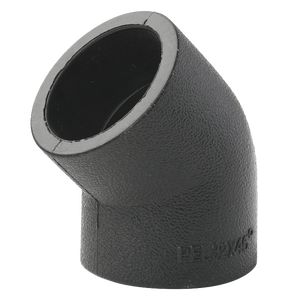 HDPE 45 derece HDPE boru dirsek dayanıklı yüksek basınç soket füzyon bağlantısı 90mm - Product Image 1