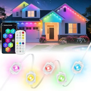 DIY RGB 400 LEDピクセルストリングライトAPP制御プログラム可能音楽同期パターンテキスト装飾照明 - Product Image 1