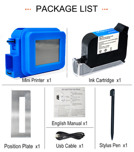 Mini impresora de inyección de tinta de mano Golden Sources de 12,7mm Impresora de inyección de tinta portátil de mano para impresión de código de lote de logotipo de caja - Product Image 3