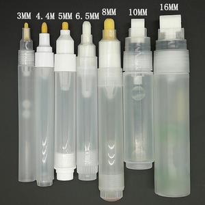 Leere <span class=keywords><strong>Marker</strong></span> Farbe Kunststoff Farbe Markierung stift Stange 3mm 5mm 6,5mm 8mm 10mm Fässer Rohr für Graffiti Pen Liquid <span class=keywords><strong>Chalk</strong></span>
