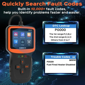 Miglior qualità OBD 2 sensore di ossigeno in tempo reale Test rilevatore di guasti per Automobile OBD II EOBD lettore di codici V317 strumento di diagnostica per auto