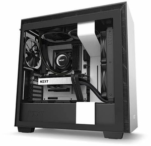 Hot Sale Cheap <strong>NZXT</strong> H710 ATX Mid Tower PC Gaming Case With X73 Water-cooling Simple Sideshow Release Tempered Glass Side Panel