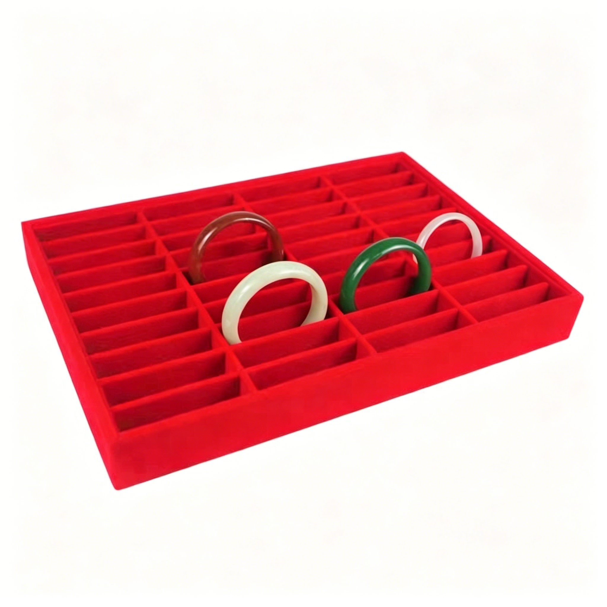 Rouge (Plateau à bracelets en velours)