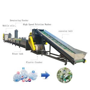 Otomatik yeni atık plastik geri dönüşüm makinası HDPE PP PE PET şişe geri dönüşüm çamaşır ipi plastik geri dönüşüm makinası - Product Image 1