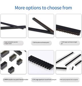 Di alta qualità personalizzabile Pin intestazioni e prese 1.0, 1.27, 2.0, 2.54mm 2-40 Pin intestazioni e prese per l'assemblaggio di elettronica - Product Image 3
