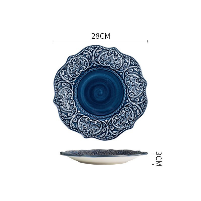 Bleu/11''Assiette