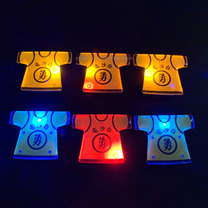 OEM מפעל מותאם אישית צורת לוגו LED זוהר כפתור דש פין LED שם תג קידום מכירות LED תג LED תג פין המפלגה - Product Image 2