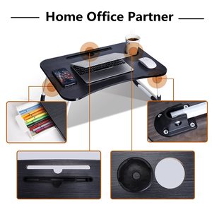 Multipurpose Colorful Design Folding Small Modern Study Bed Desk Foldable Laptop <strong>Computer</strong> <strong>Table</strong> With Cup Holder - Product Image 3