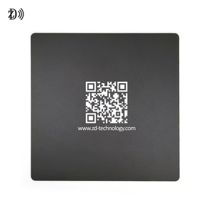 ZD Fashional Square personalizzato QR Code stampato RFID Card NFC Google Review Card