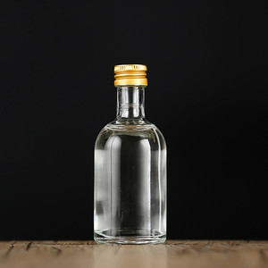 50ml100ml 空透明圆酒小样品玻璃瓶与金属盖 - Product Image 5