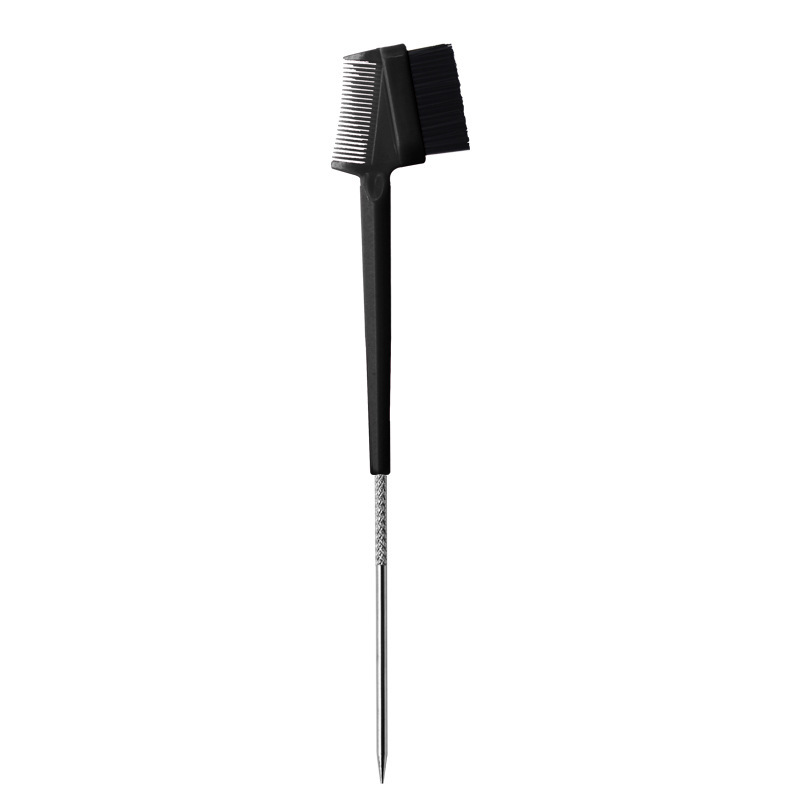 Steel needle eyebrow brush black
