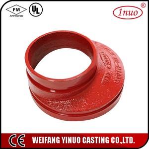 FM-UL-CE được liệt kê rãnh phụ kiện đường ống hệ thống chữa cháy ống sắt dễ uốn lắp giảm tốc Lập Dị - Product Image 4