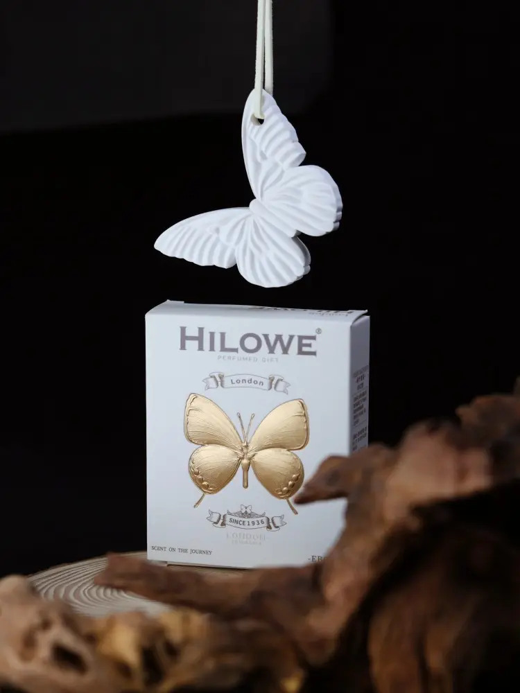 Individuelles Logo Ätherisches Öl Aromatherapie Auto-Parfüm Schmetterling Gipsom-Lufterfrischer Diamantform Lavender Jasmin