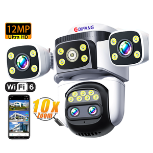 12MP Wifi <strong>Security</strong> Camera <strong>Motion</strong> <strong>Detection</strong> 10X Zoom 4 Lens Wifi 6 Wireless Outdoor PTZ CCTV Home <strong>Security</strong> <strong>System</strong> Camera - Product Image 1