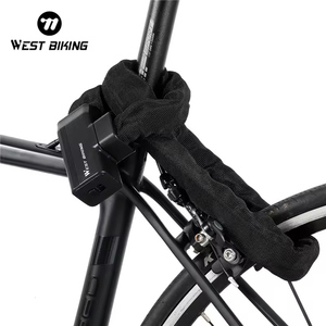 WEST BIKINGバイク自転車キーセキュリティパスワードスチールロックサイクリングチェーンコード化盗難防止ロックサイクルバイク安全チェーンロック用 - Product Image 1