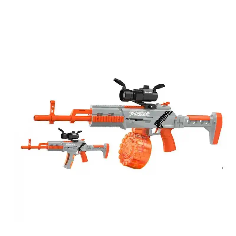 Arma elétrica de brinquedo para gel, bala de água, M762, atirador divertido para quintal, arma de brinquedo para uso ao ar livre