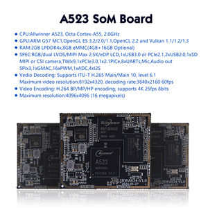 Open Source Allwinner A523 SoM Board 2G 16G RGB MIPI LVDS eDP LCD RMII UART für Android Entwicklungsbrett und Linux IoT Board - Product Image 6