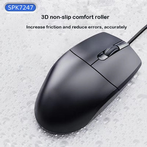 1600DPI Computer Desktop Laptop USB con filo Mouse glassa processo ufficio Business casa Design ergonomico - Product Image 4