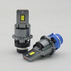 D2S D4S 1:1 LED far HID kiti yüksek güç Xenon LED ampul güçlendirme kablosuz otomatik lamba fişi oyna Canbus LED yeni durum - Product Image 1