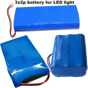 可充电发光二极管灯锂离子锂离子12v 11.1v 3s2p 11.1v 5200毫安时18650电池组 - Product Image 2