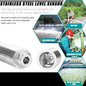 4-20ma 0-10Vアナログ静水圧液体レベルトランスミッタ5メートル水レベルセンサー用タンク - Product Image 6
