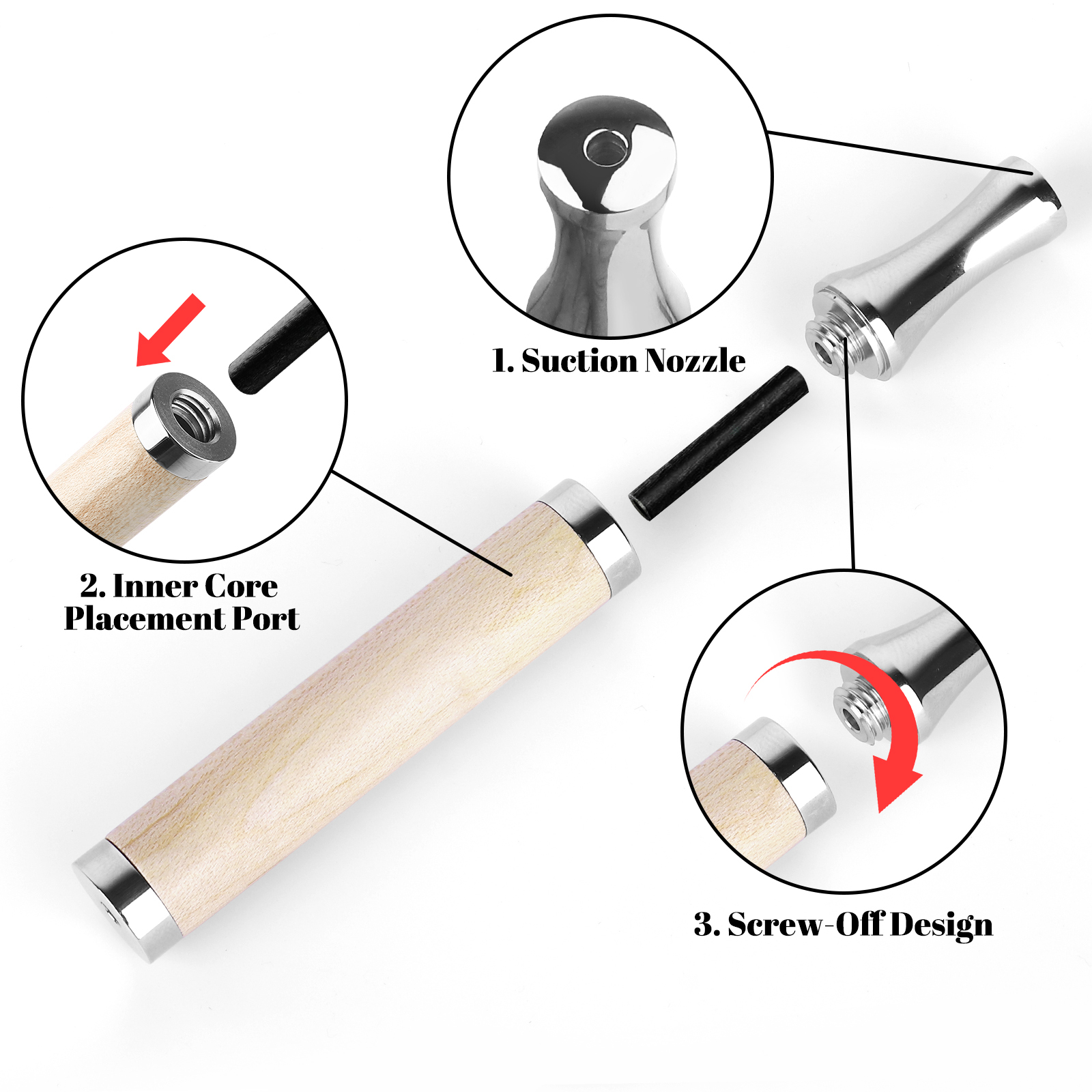 Silver Maple Wood Inhaler1
