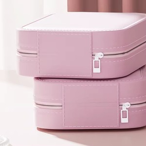 定制标志化妆品Pu皮镜化妆镜带触摸传感器带首饰盒化妆品储物盒 - Product Image 6