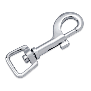 Clips de gancho de resorte a presión de Metal autoblocantes de grado de 1/2 "ganchos a presión de puerta de alambre de resorte doble mosquetón de gancho de resorte a presión de anillo en D - Product Image 6