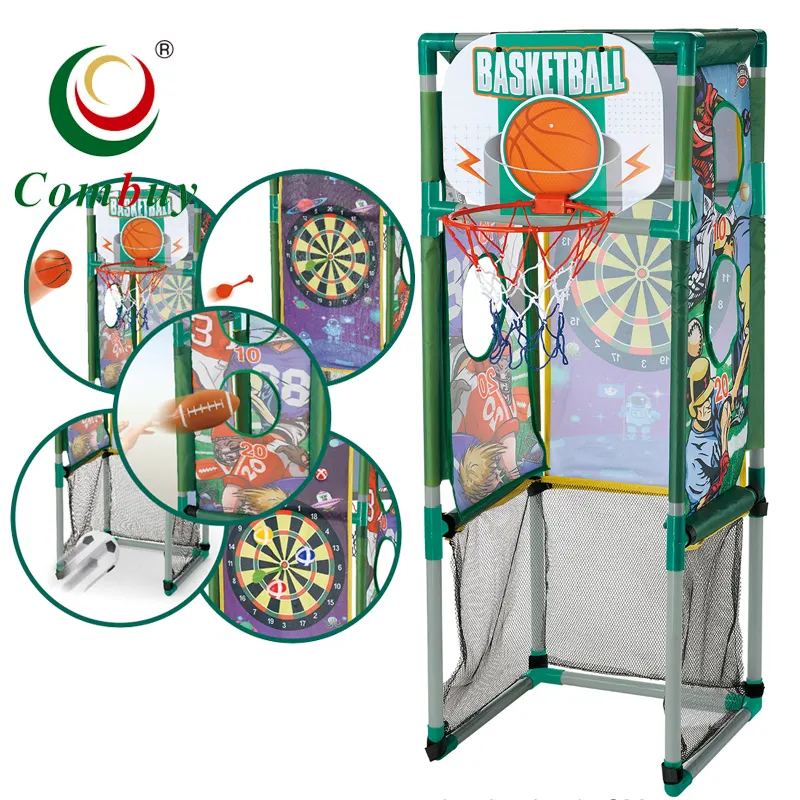 Basketball soccer 5in1 shelf game set indoor sport toys child