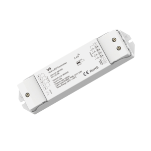 Fabbrica V4 RGBW 20A 12-36VDC 2.4GHz Wireless RF telecomando 4 canali RGBW Dimmer Controller per 5050 2835 strisce luminose a LED - Product Image 1